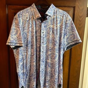 Au Noir Mens Stretch Fabric button up